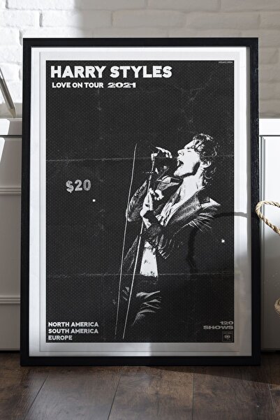 Taranist Kağıt Poster Harry Styles Kuşe Kalın (30X42 CM)