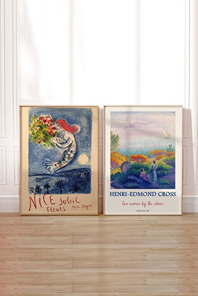 Taranist Kağıt Poster Marc Chagall - Henri Edmong Kuşe Kağıt Poster Duvar Dek...