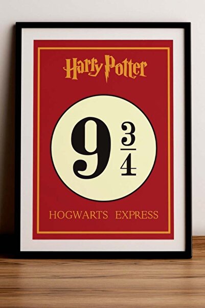Taranist Kağıt Poster Harry Potter Hogwart Express Dokuz Çeyrek Kuşe Kalın (3...