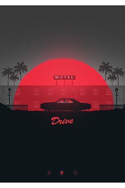 Taranist Kağıt Poster Drive Ryan Gosling Kuşe Kalın (30X42 CM)