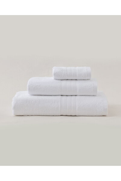 Madame Coco Martha Gesichtshandtuch (TENCEL™) - Weiß - 50 x 80 cm