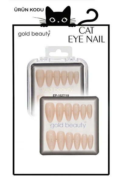 Gold Beauty kedi gözü takma tırnak