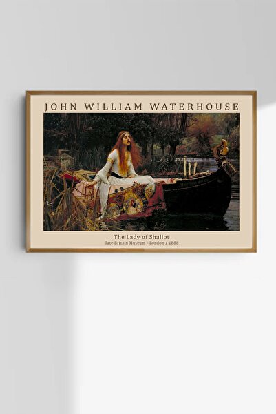Taranist Kağıt Poster Shalott Leydisi John William Waterhouse