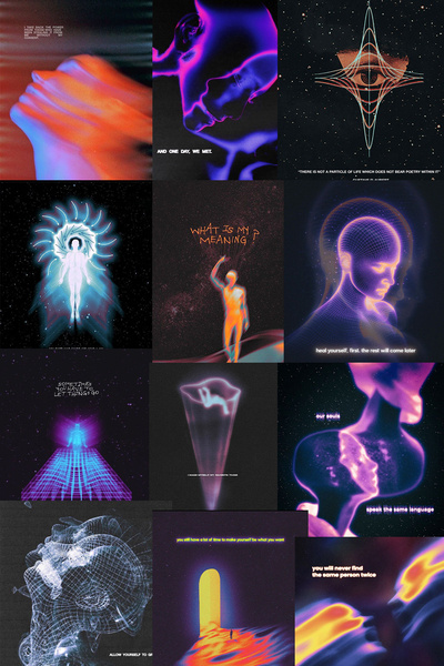 Taranist KARTPOSTAL Kağıt Poster Cyber Punk Manifest Simülasyon Uzay Space Au...