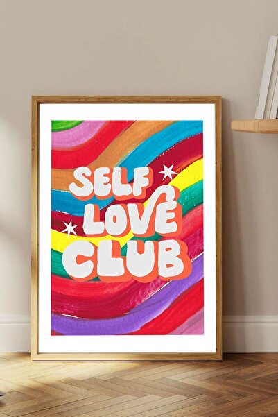 Taranist Kağıt Poster Self Love Colorful Pozitif Kuşe Kalın ( - 30x42 Cm)