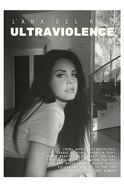 Taranist Kağıt Poster Lana Del Rey Born To Die Ultraviolence Kuşe Kalın (30X4...