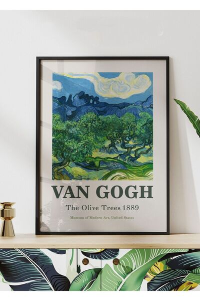 Taranist Kağıt Poster Vincent Van Gogh Zeytin Ağaçları Olive Trees