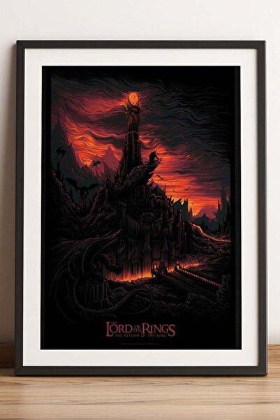 Taranist Kağıt Poster The Lord Of The Rings Sauron'un Gözü Kuşe (30X42 CM)