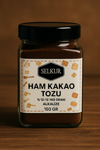 SELKUR Ham Kakao Tozu 200GR(%10-12 YAĞ ORANI)