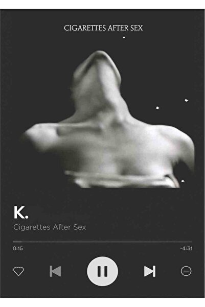 Taranist Kağıt Poster K. Cigarettes After Sex Kuşe Kalın ( - 30x42 Cm)