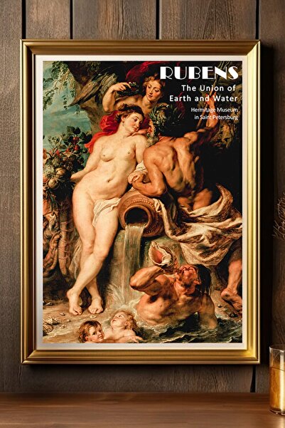 Taranist Kağıt Poster Peter Paul Rubens Toprak Ve Su Birliği Kuşe Kalın (30X4...