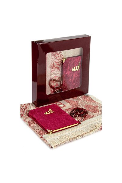 İhvan Набір молитовних килимків у коробці - оксамитовий Ясін - молитовний кил...