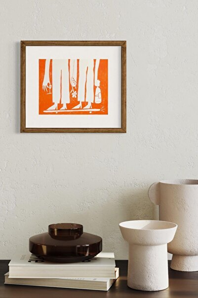 Taranist Kağıt Poster - Şarap Çizme Retro Minimal Maxine Mccrann