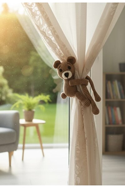 TechStore Amigurumi perde tutucu sevimli ayıcık