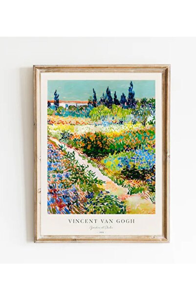 Taranist Kağıt Poster Vincent Van Gogh Garden At Arles