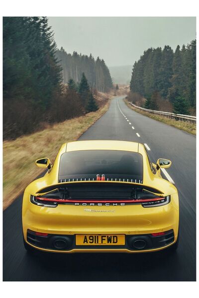 Taranist Kağıt Poster Porsche Klasik Araba Driven By Dreams Kuşe Kalın (30X42...