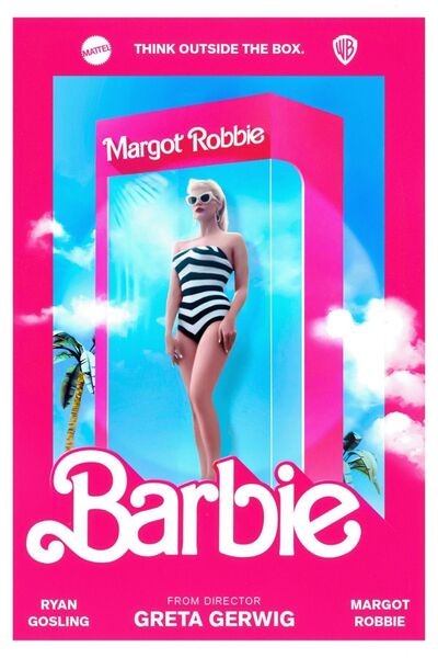 Taranist Kağıt Poster Barbie Filmi Margot Robbie Kuşe (30X42 CM)