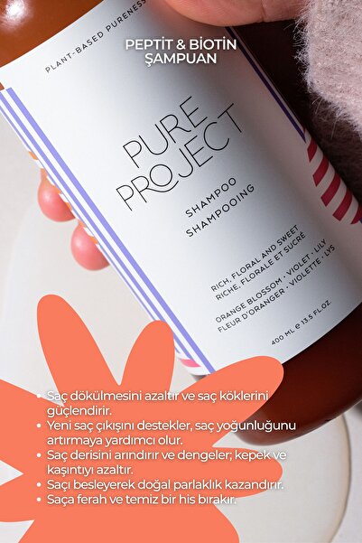 Pure Project Bitkisel Içerikli Sülfatsız Günlük Şampuan - Papatya Yağı Içeren Doğal Şampuan