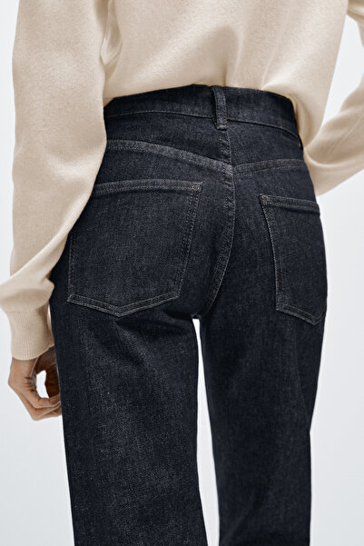 Massimo Dutti Yüksek bel straight fit jean