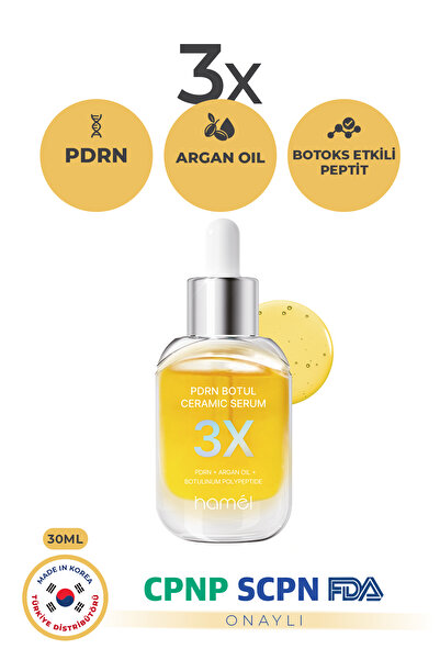 HAMEL 3X PDRN Botul Sodium DNA Botoks Etkili Doku Onarıcı Ceramic Serum Kore 30ml