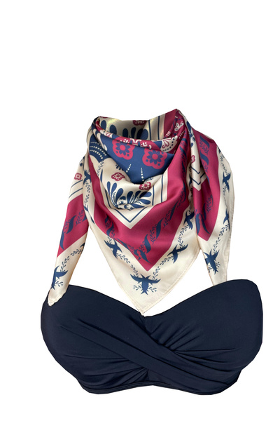 Bolder Scarf Laci-Bordo Ethnic Scarf 70*70 cm