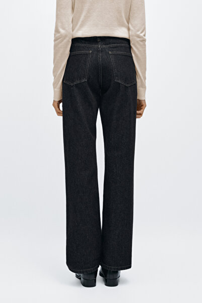 Massimo Dutti Orta bel geniş paça jean