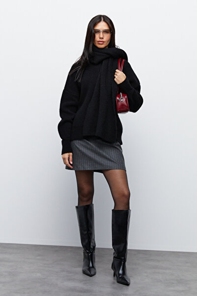 urban focus Oversized Sweater with Scarf