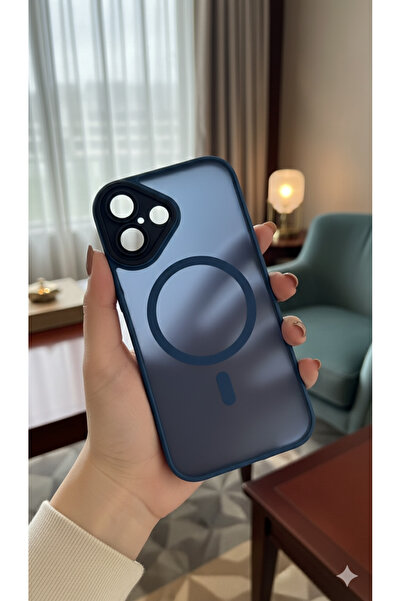 Hatreds Apple iPhone 17 Uyumlu MagSafe Özellikli Buzlu Turuncu Silikon Kılıf ...