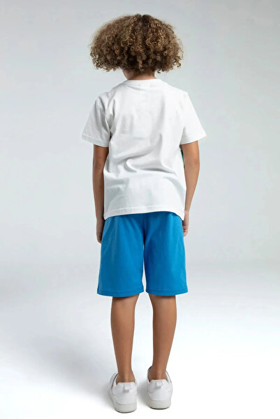 Rolypoly Boy's White Bermuda Suit