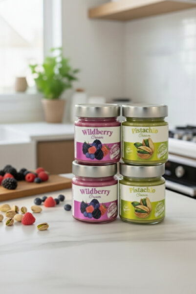 Frapella Orman Meyvesi Kreması Ve Antep Fıstık Kreması Mix Paket 4 x 220 Gr.