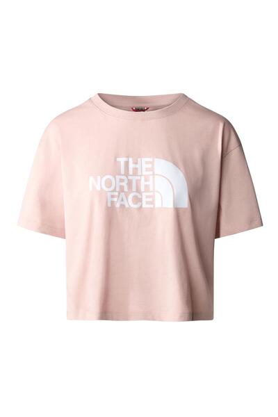 THE NORTH FACE W CROPPED EASY Kadın Tişört NF0A4T1RLK61 Pembe-S