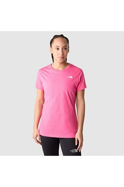 THE NORTH FACE Kadın SIMPLE DOME Tişört NF0A4T1AN161 Pembe-XL