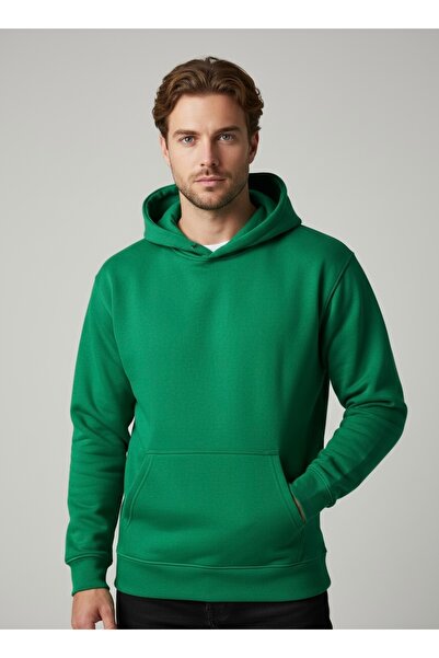 MBEY1989 Mbey هوديي أخضر فستقي كبير الحجم - للجنسين