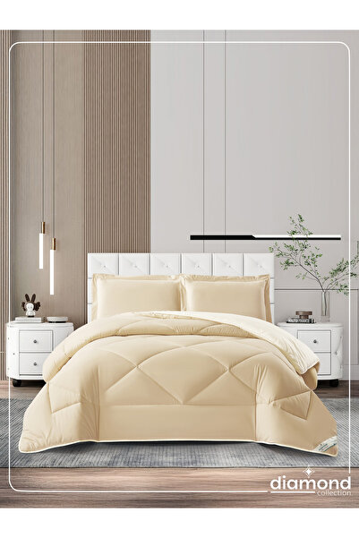 Donetella طقم لحاف من 3 قطع - مقاس كينج 260 × 240 سم، مصنوع من الألياف الدقيق...