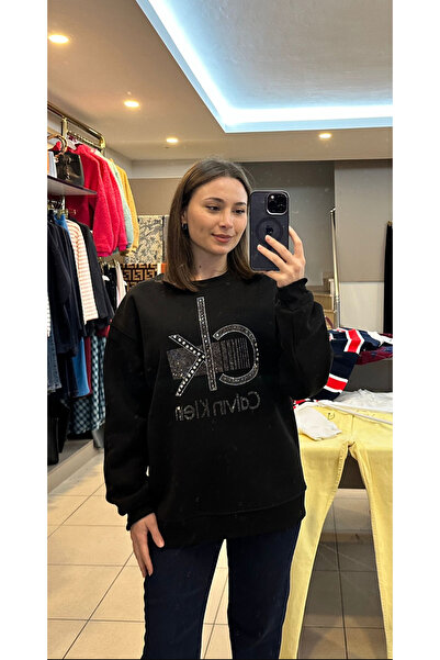 GHULSHEN BUTİK taş detaylı sweatshirt