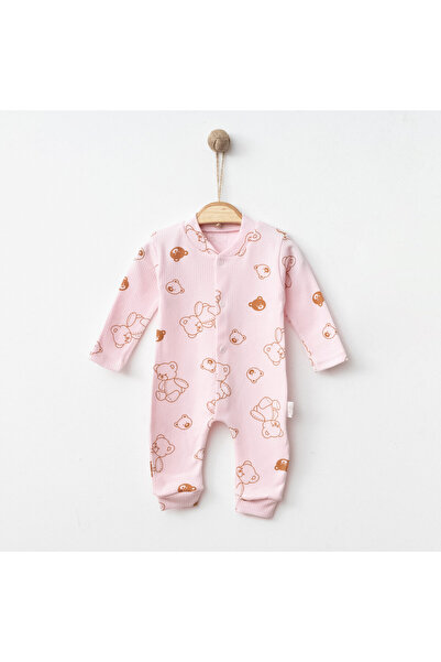 Nayinom Hobbe Baby Teddy Bear Romper 3-6-9 Months, Soft Textured Romper, Baby Romper