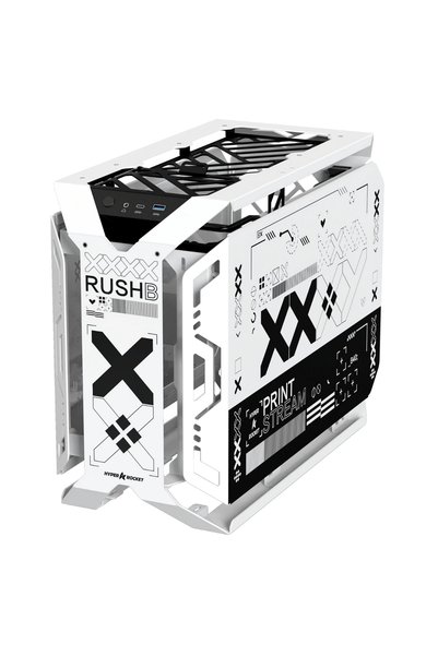 Hyper Rocket X-ERA Print Stream M-ATX 6 Argb Fan Open Frame Oyuncu Kasası