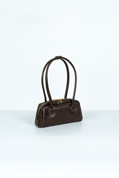 BE BLUE Soft Brown Baguette Bag
