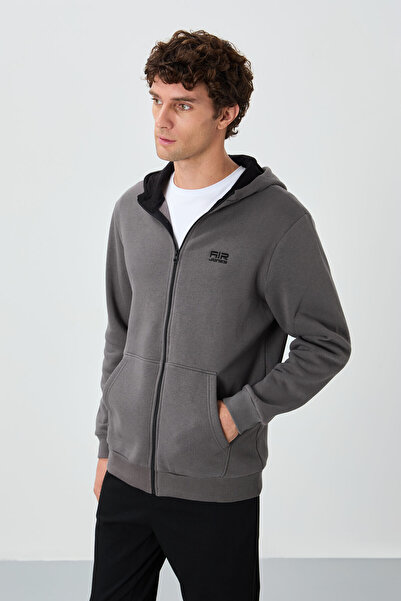 AIR JONES Ανδρικό φούτερ Hector Dark Grey Raised - 88139