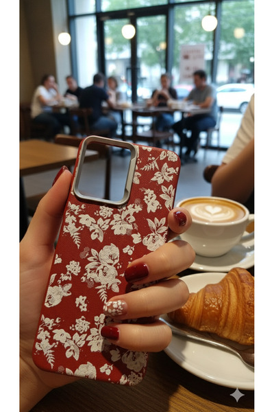 Hatreds Xiaomi Redmi 12 Kılıf Desenli Kamera Koruma Çıkıntılı Soft Tasarım El...