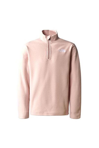 THE NORTH FACE Glacier Yarım Fermuar Genç Çocuk Poları NF0A82D1LK61 Pembe-XXL
