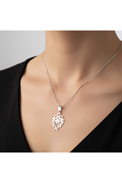 TabiTela 925 Ayar gümüş kolye aslan SM2008