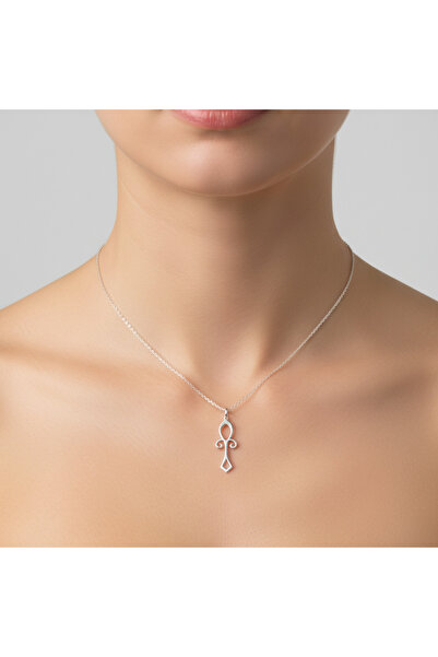 TabiTela 925 Ayar gümüş kolye Mısır Ankh Sembolü SM6722