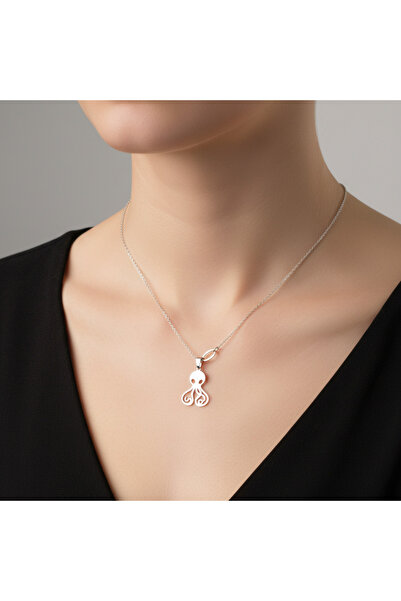 TabiTela 925 Ayar gümüş kolye ahtapot SM8740