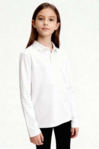 TOMMY LIFE Basic Polo Neck 3-Pack Black-White-Orange Unisex Kids T-Shirt - 11170