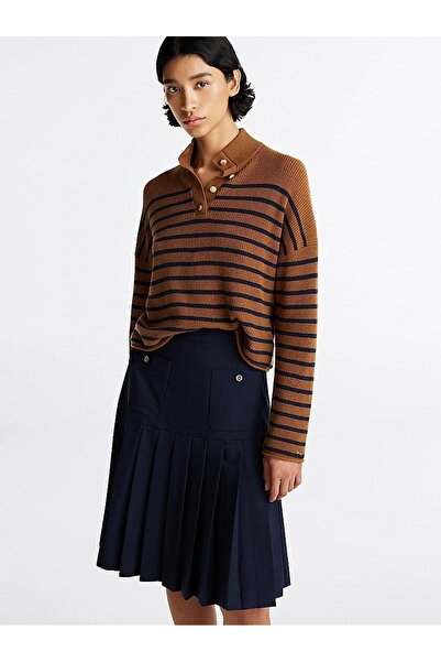 Tommy Hilfiger Γυναικείο Πουλόβερ WW0WW44981 Καφέ