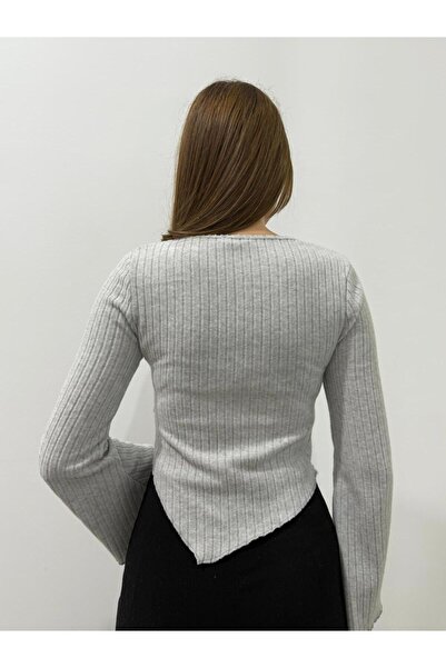 peri tower ΝΕΟ ΠΡΟΪΟΝ Γυναικεία πλεκτή μπλούζα με λαιμόκοψη 0041