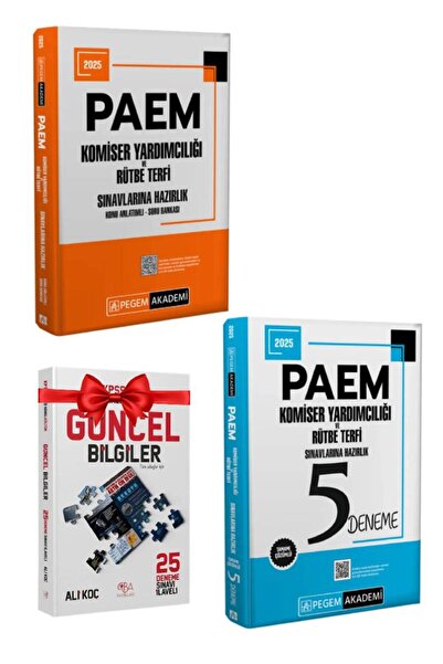 Pegem Akademi Yayıncılık 2025 Pegem PAEM Komiser Yardımcılığı Rütbe Terfi Kon...