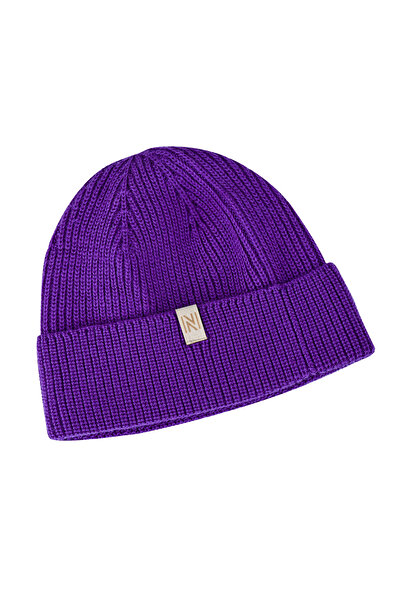 NORFOLK Norwick Merino Wool Beret Purple