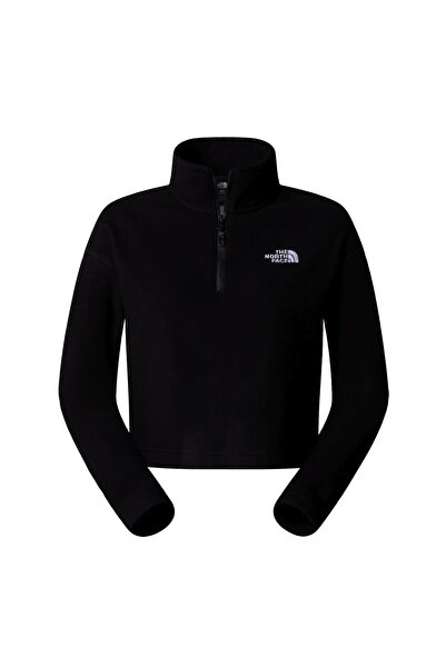 THE NORTH FACE Γυναικείο 100 GLACIER CROPPED ΜΙΣΟ ΦΕΡΜΟΥΑΡ POLAR NF0A855N4H01 Μαύρο-XL